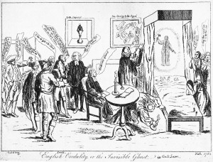1762 - English Credulity or the Invisible Ghost - Shadows in the City